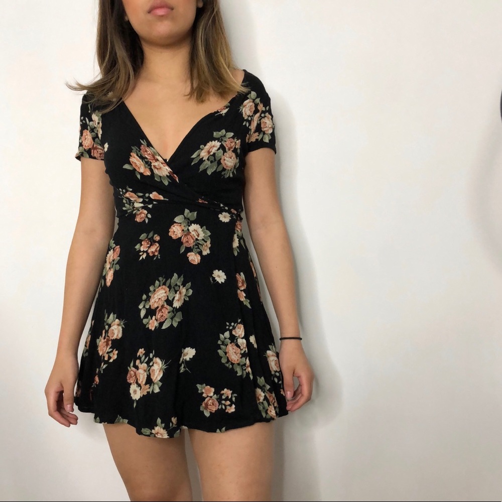 Floral Mini Wrap Dress Forever 21